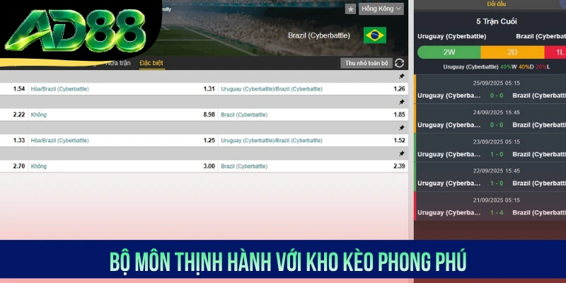 Bộ môn thịnh hành với kho kèo phong phú