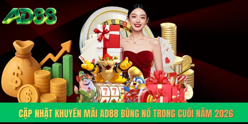 Cập nhật khuyến mãi AD88 bùng nổ trong cuối năm 2026