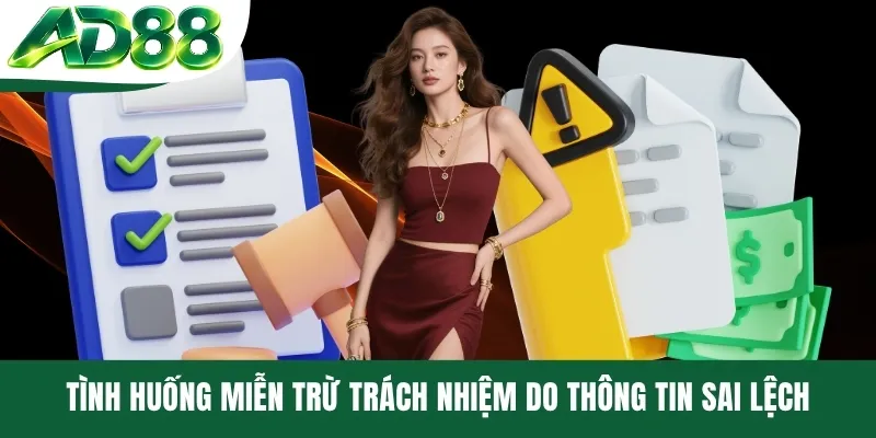 Tình huống miễn trừ trách nhiệm do thông tin sai lệch