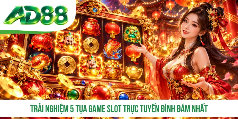 Trải nghiệm 5 tựa game slot trực tuyến đình đám nhất